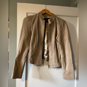 Arden B size small tan leather jacket